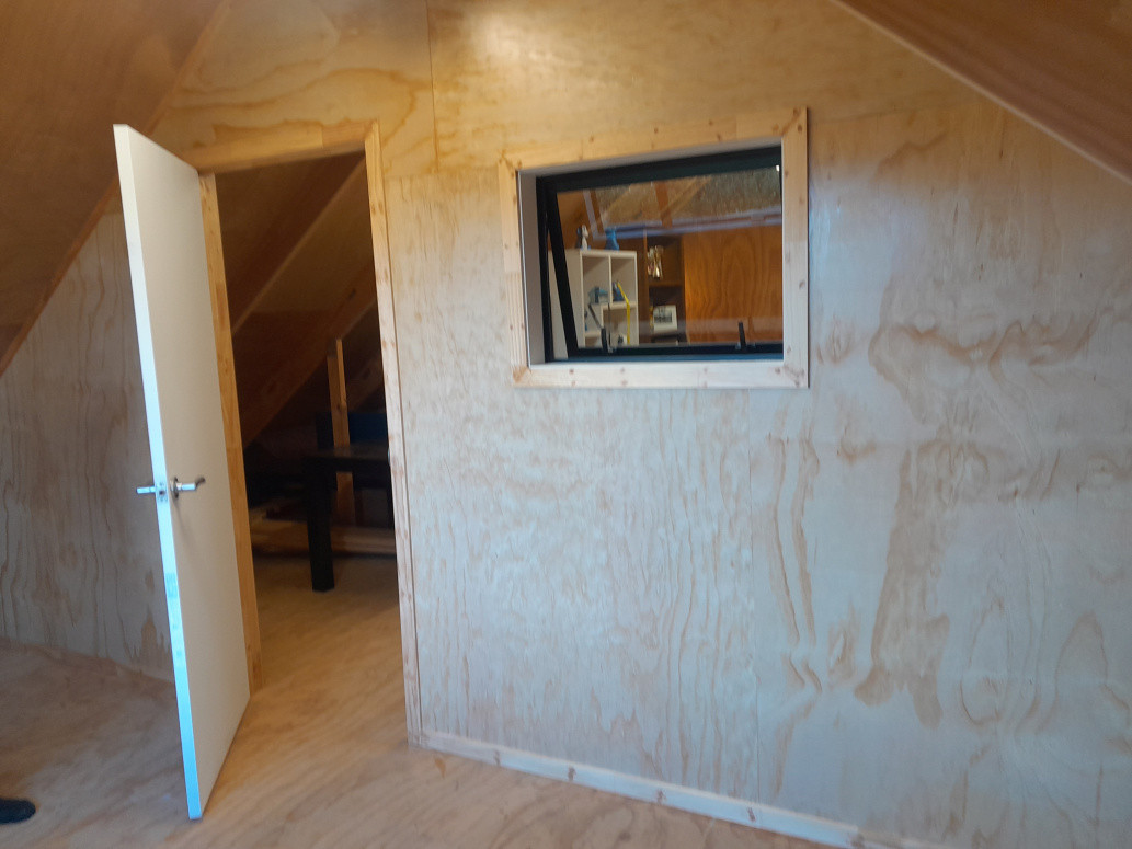 Internal wall complete from inside of New room