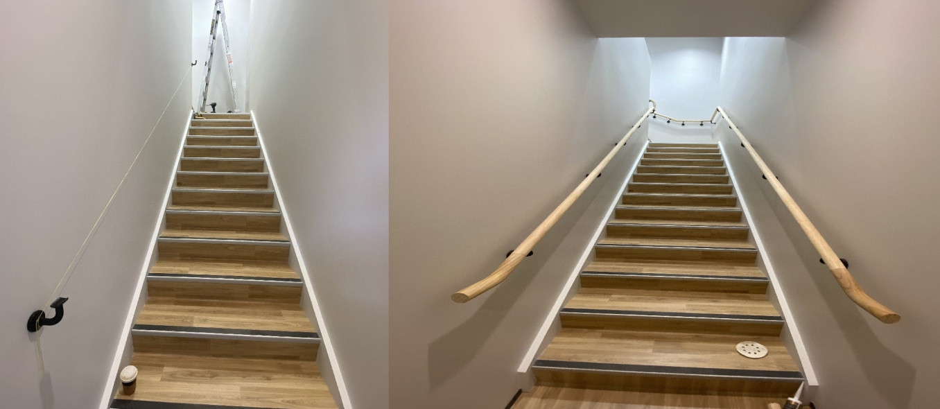 handrail installation.