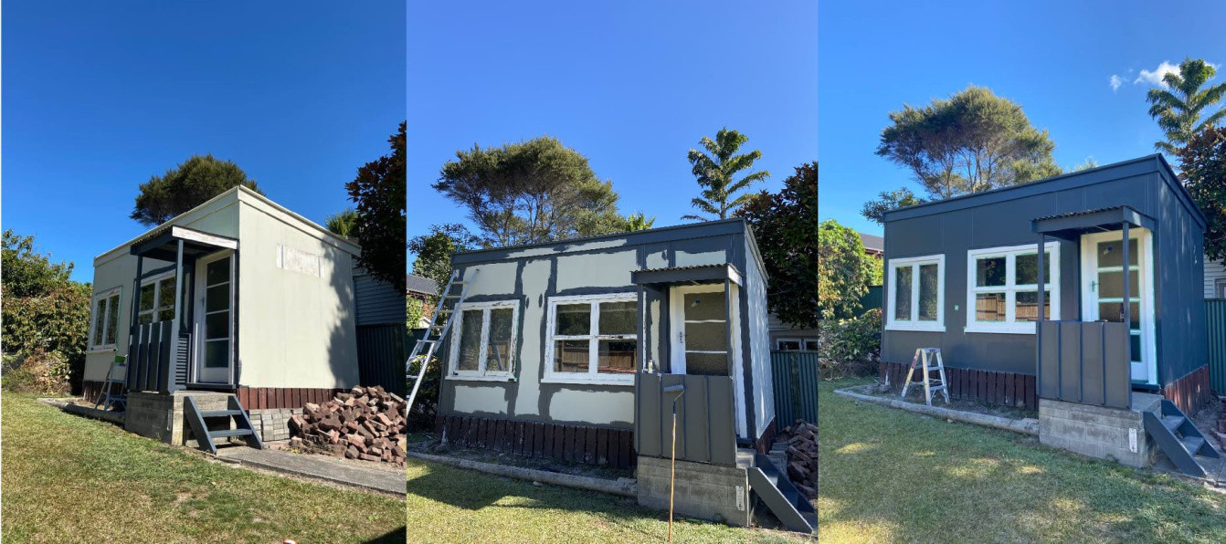 Small backyard bunk painting.