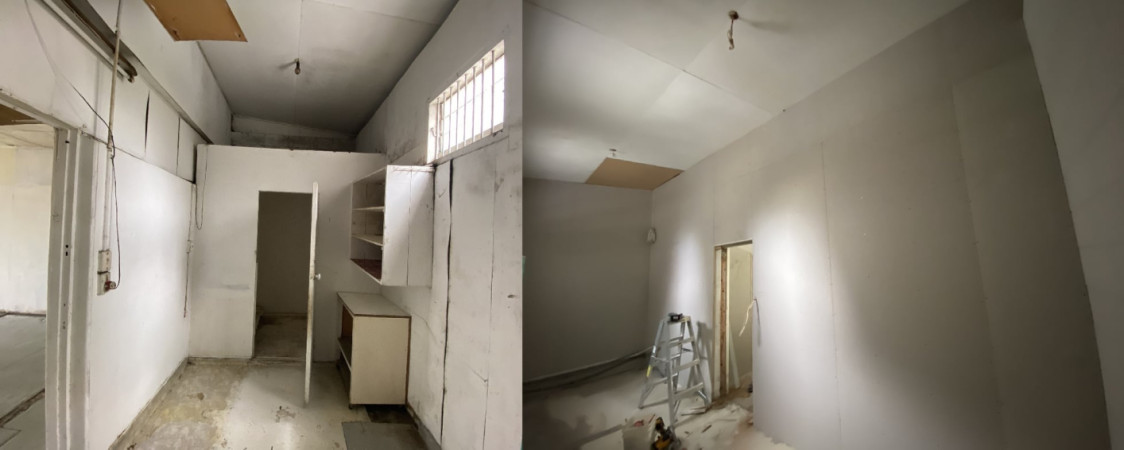 Gib removed and re-install.