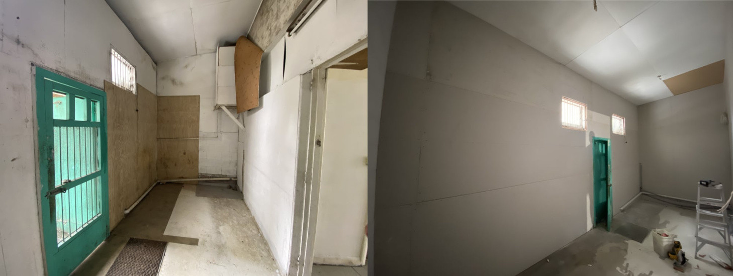 Gib removed and re-install.