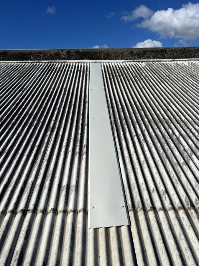 Extra vent pipe removed & backtray installed