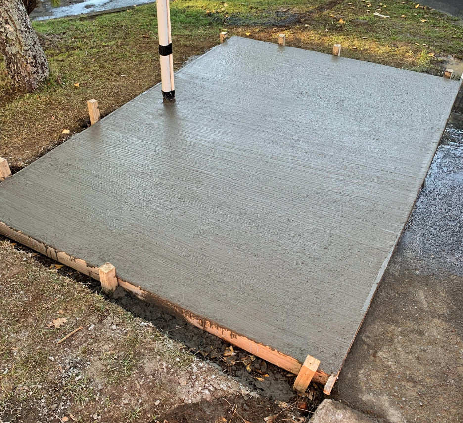 Custom concrete slab