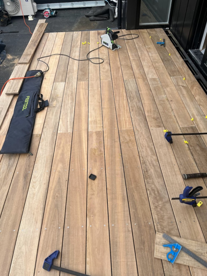 Decking almost complete!