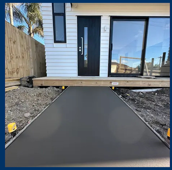 Concrete footpath