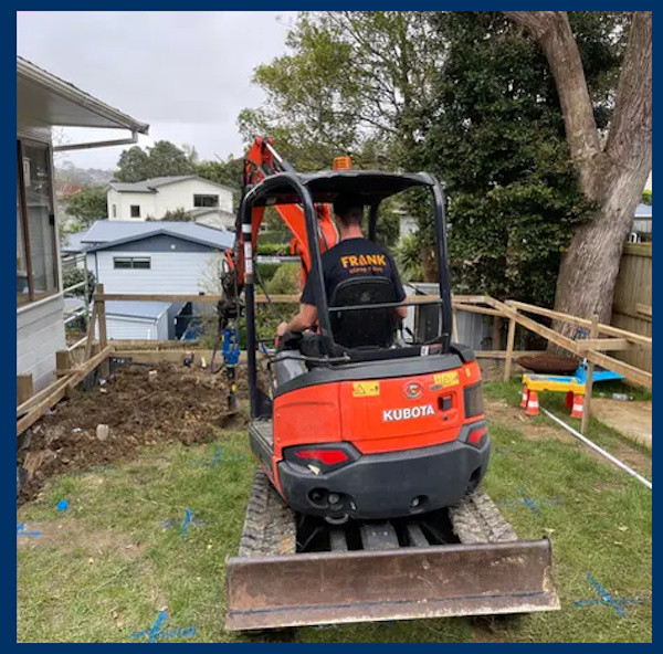Drilling holes for new deck