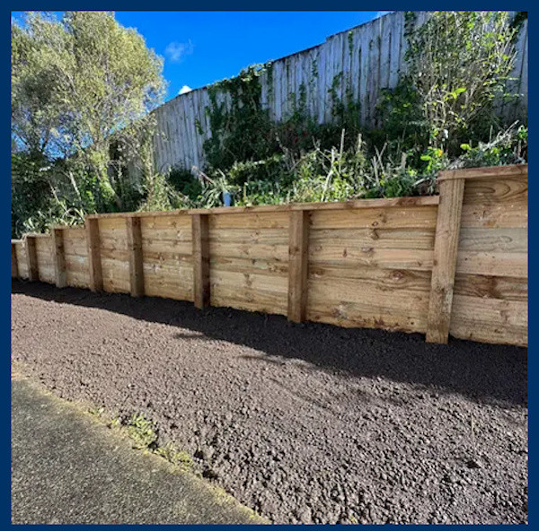 New retaining wall build