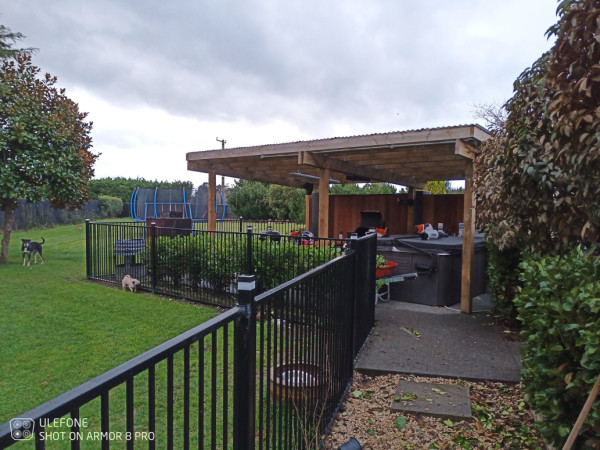 Spa shelter and pool fencing