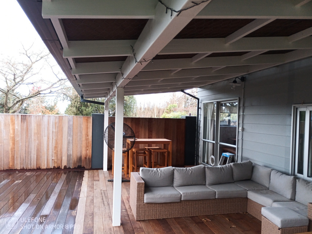 Kwila fencing and decking