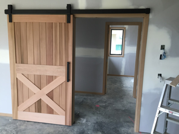 Cedar barn door