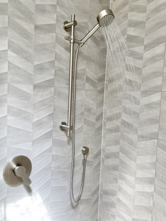 Full tiled shower