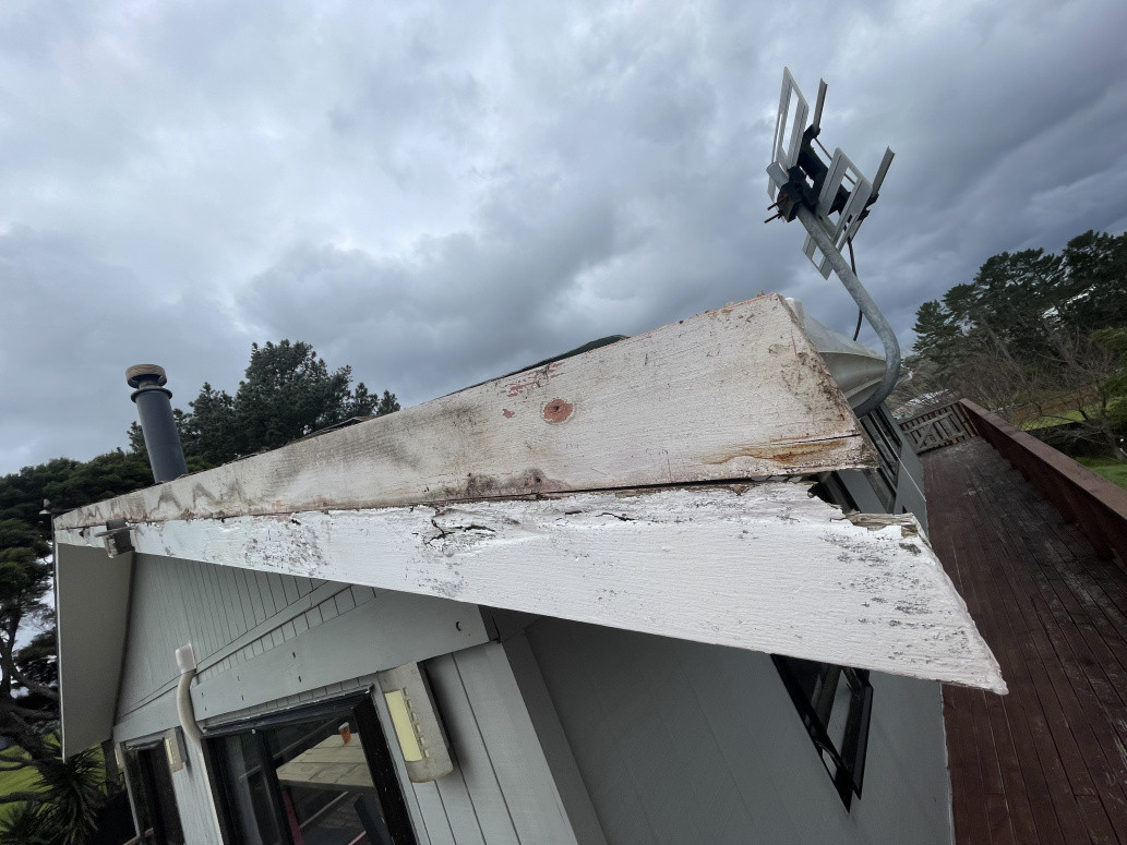 Old fascia that needed replacement.