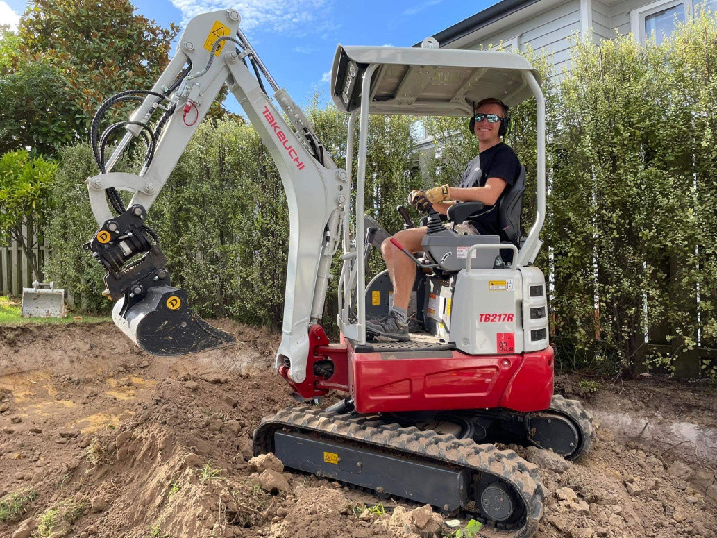 One of our legends on a digger