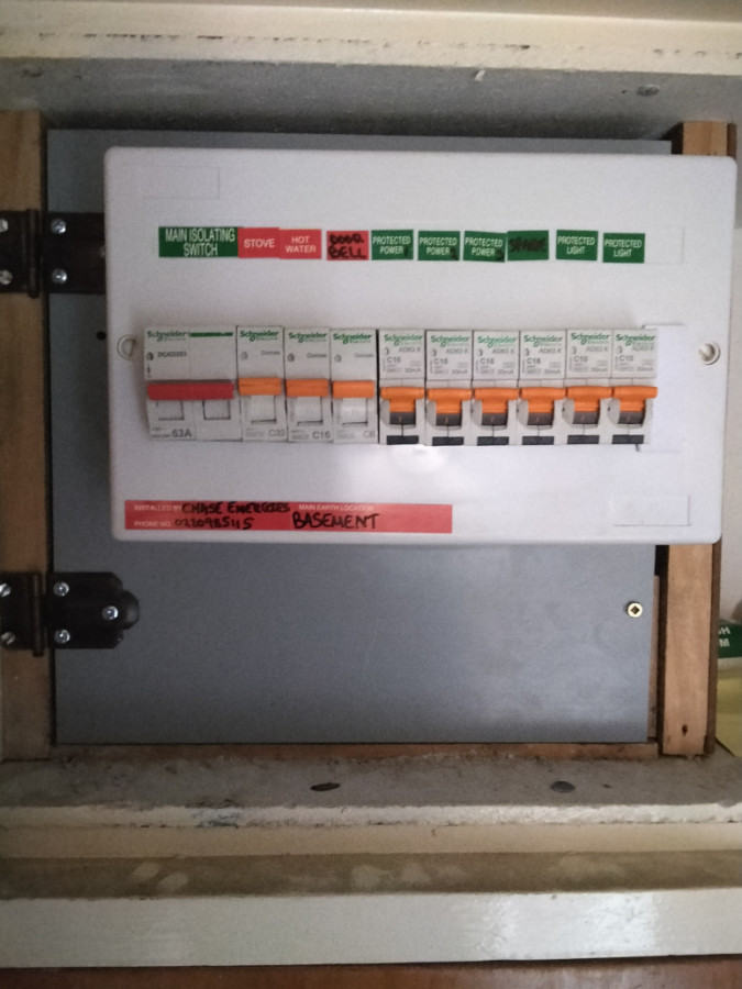 New PVC panel upgraded from asbestos.