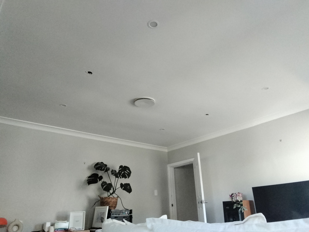 Replace 2x batten lights with 4x led downlights and install of dimmer to suit.