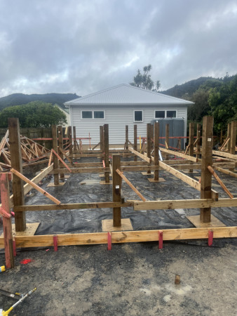Pile set out.
