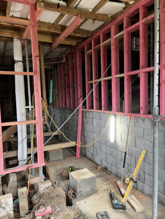 Blocks In ready for sub floor.