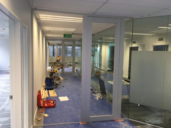 Addition of new security lobby to existing fitout