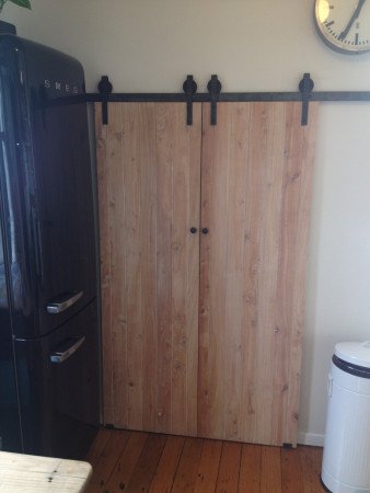 Barn doors on pantry
