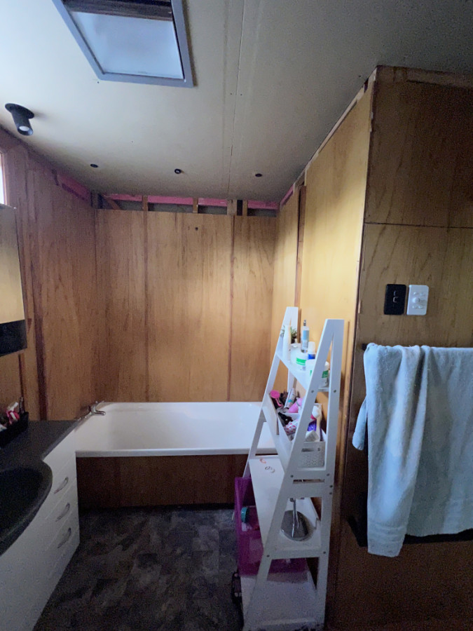 bathroom renovation beginning