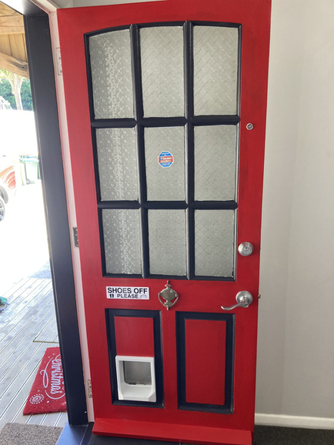 Exterior door paint