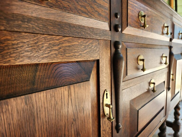Antique Oak Cabinet fully repaired and restored