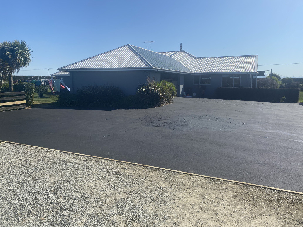 Cool job in ashburton we completed dig out box and prep and seal of asphalt