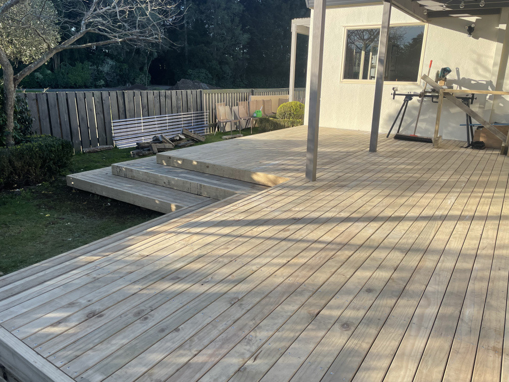 Pine decking