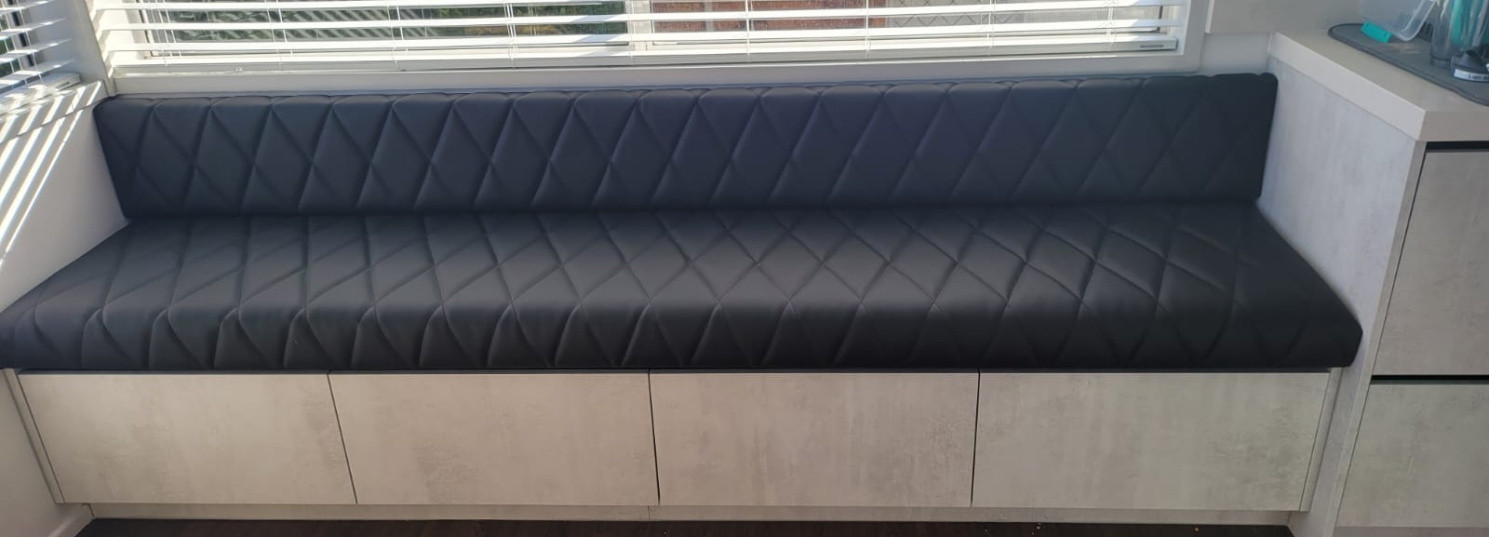 Bench seating with storage underneath