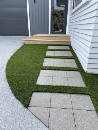 Front entrance paving