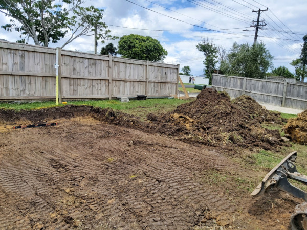 Finding the best levels whilst working around water, power and drainage.