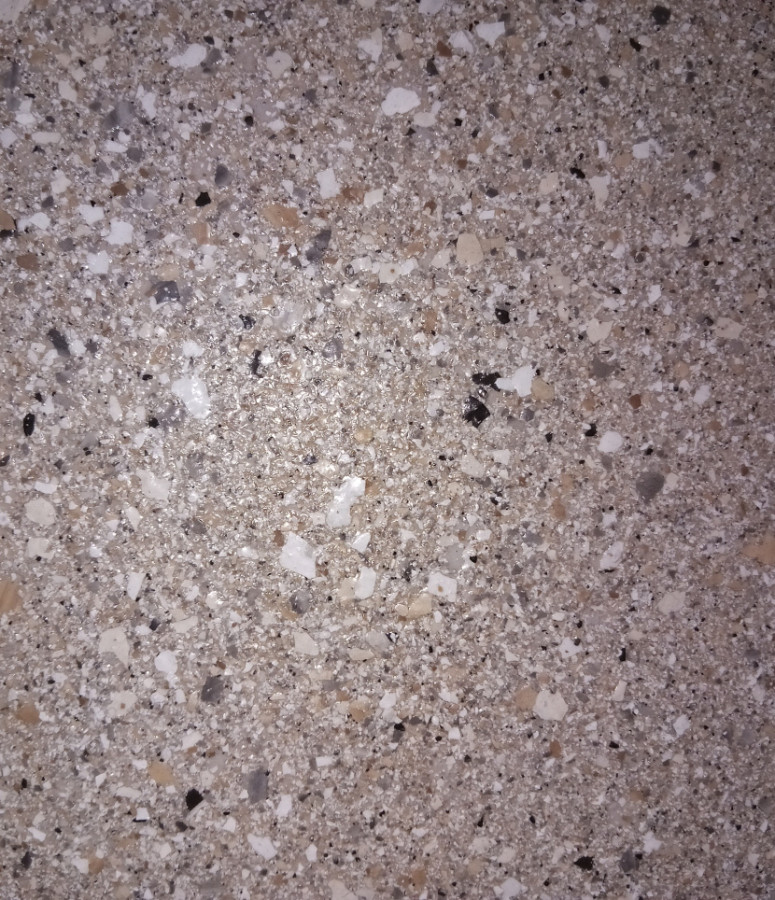 Epoxy stone flake over concrete