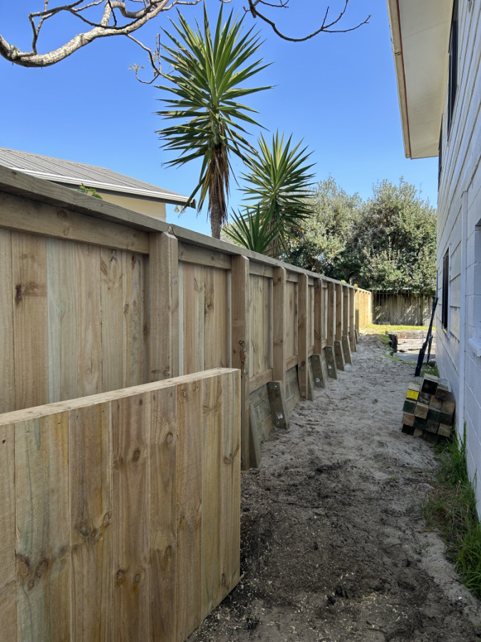 Fence/retaining wall rebuild in Omaha