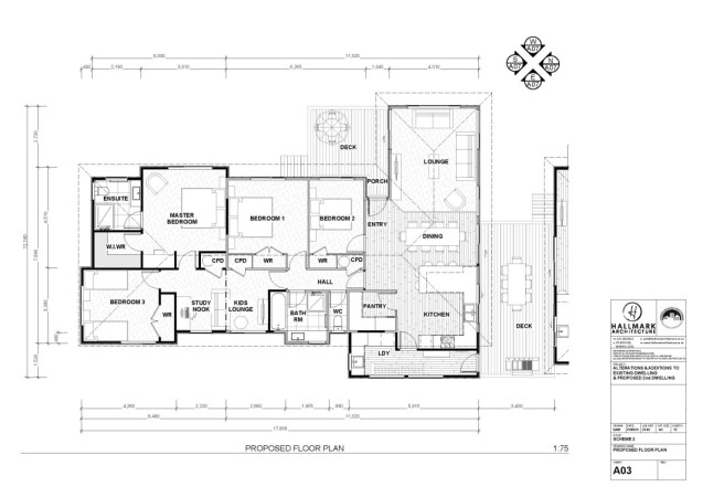 Proposed Floor Plan - Main Dwelling