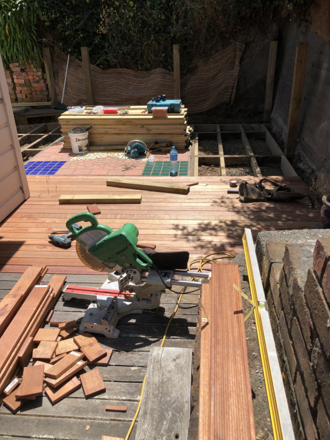 Remove and replacing decking timber