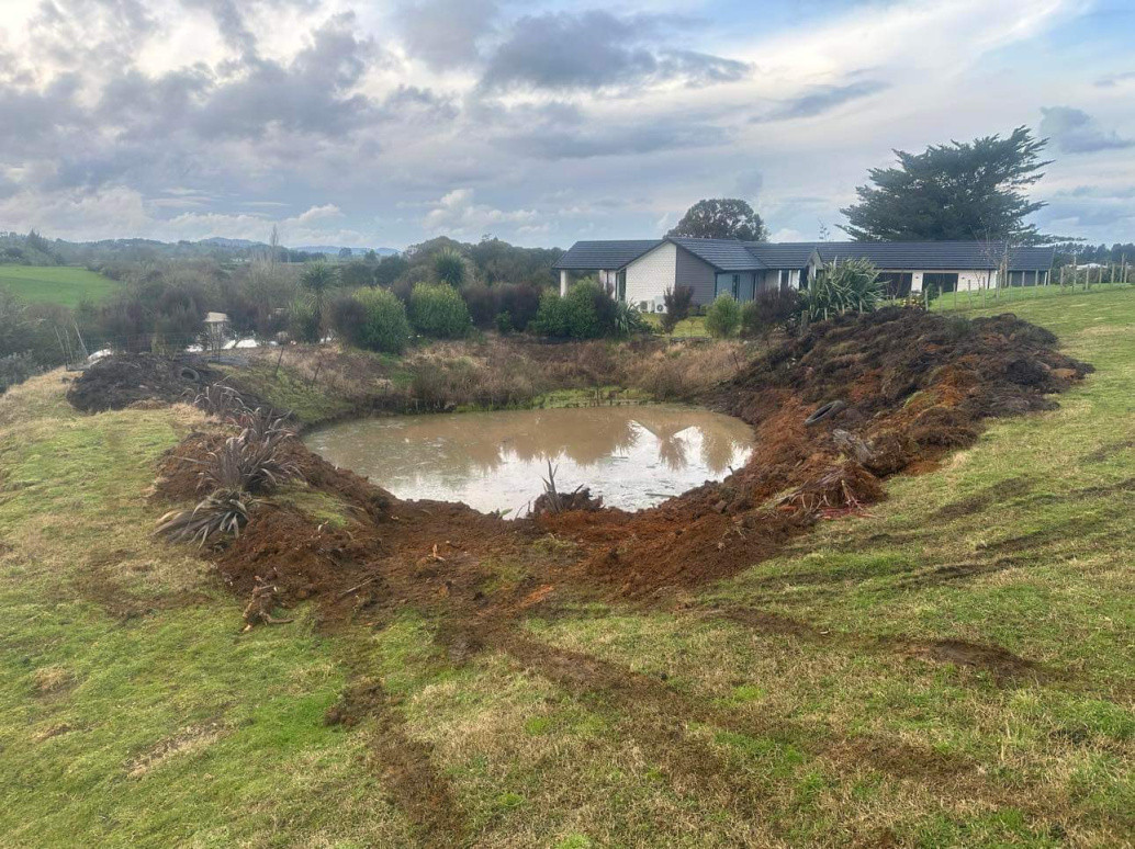 Pond Clean out Builderscrack