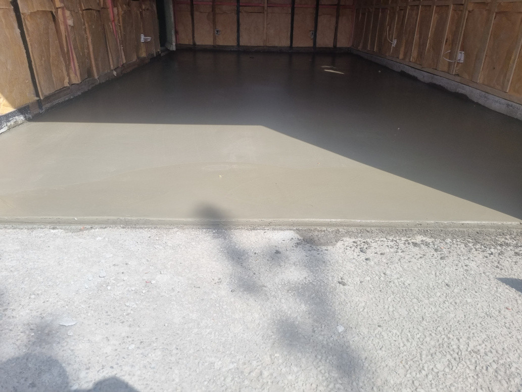 Prepared floor topped with a special mix from higgins wellington. Using a mixture of products from local Rockbond specialty store