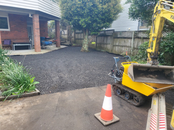 Prep and level base with compacted gravel.