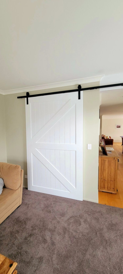 Custom Made barn door with soft close