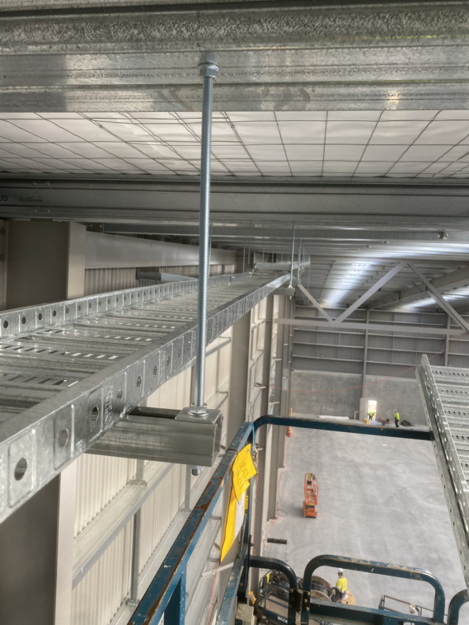 Cable tray installation