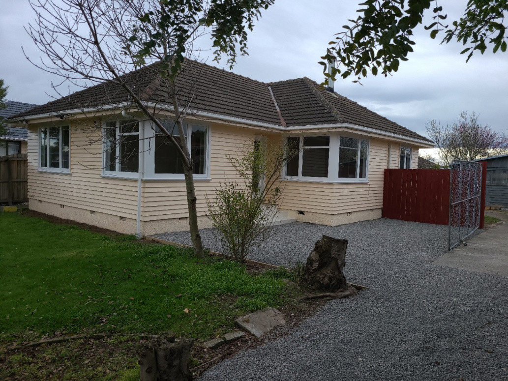 outside house painted