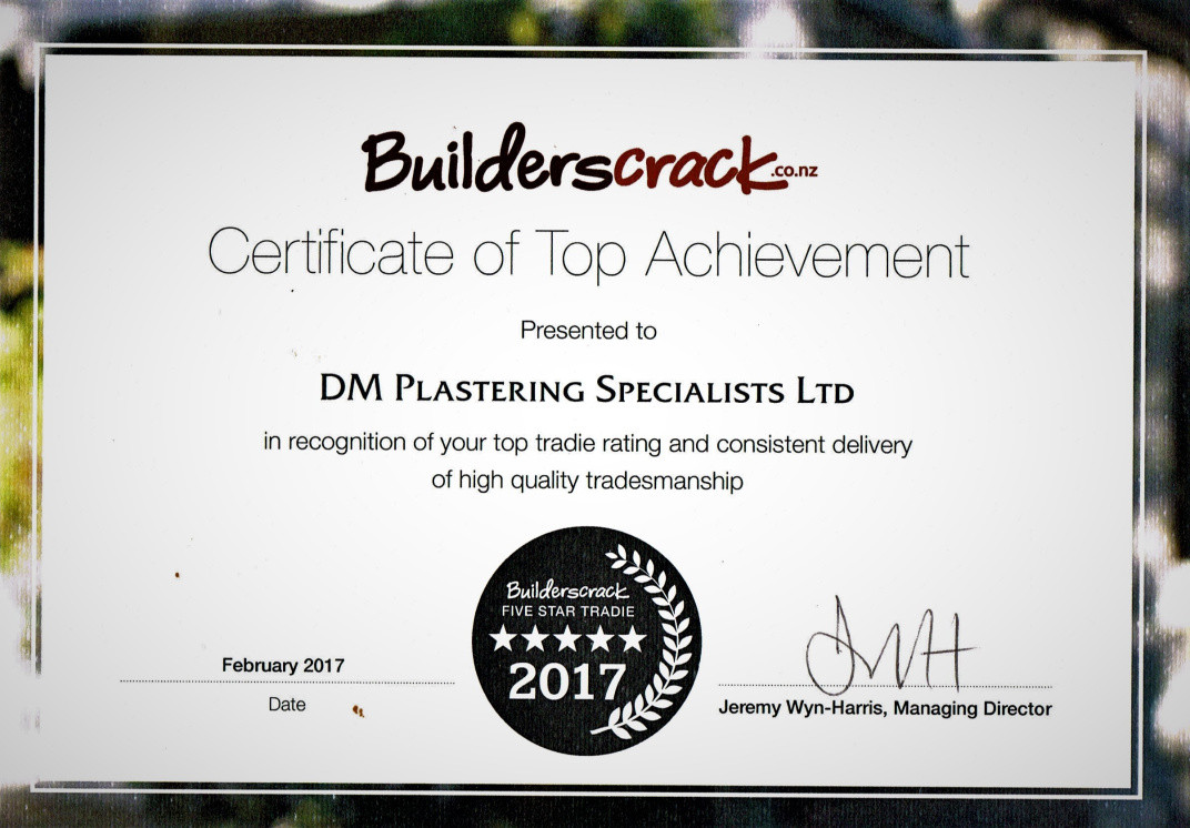 Builderscrack Top Achievement 2017