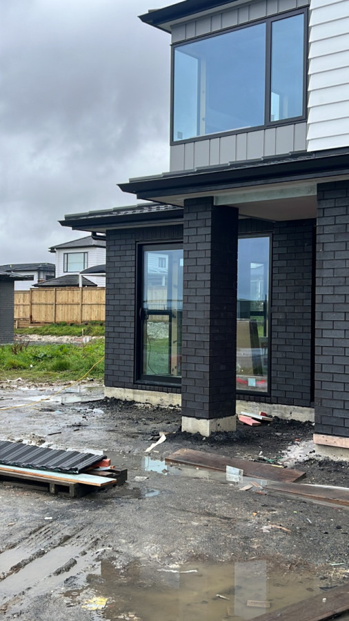 Black brick black mortar