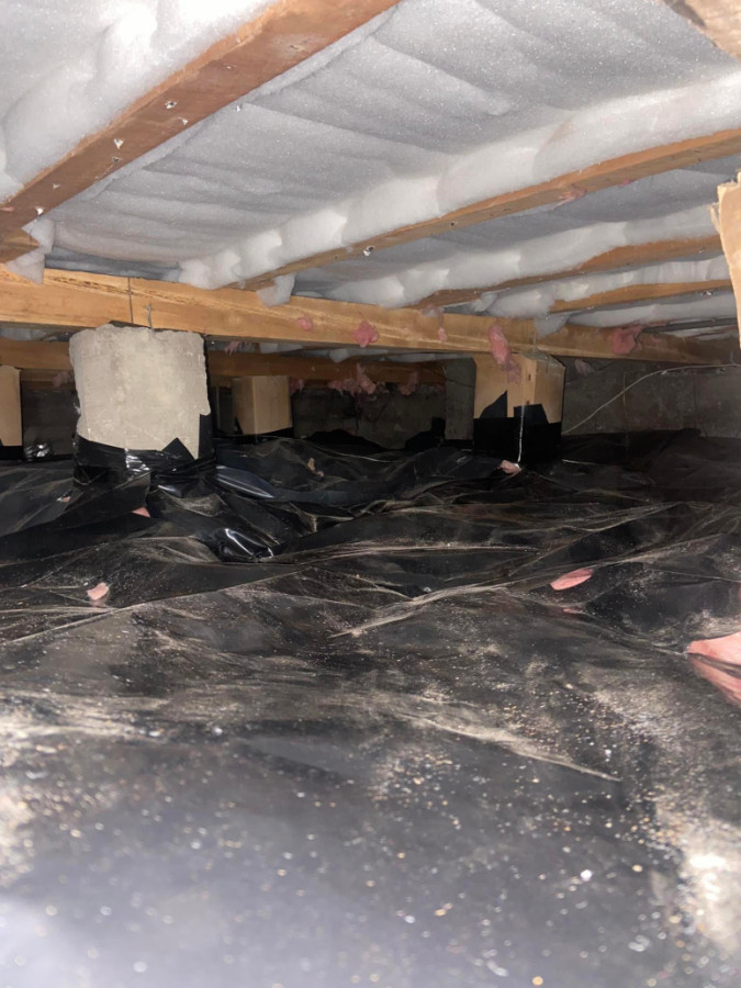 Pink batt removal, underfloor and GVB install