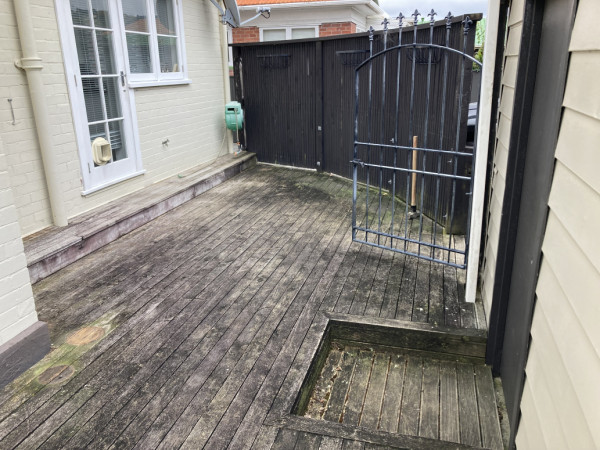 Existing deck