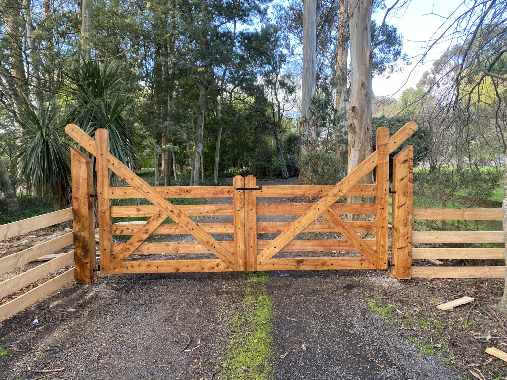 Custom Macrocarpa Gate