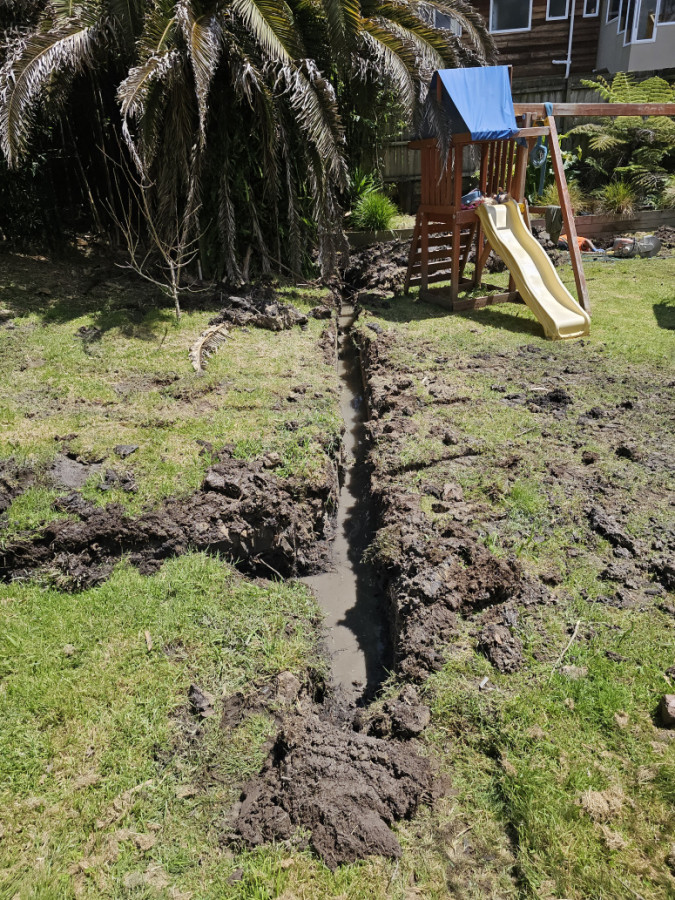 Subsoil drainage for a wet backyard
