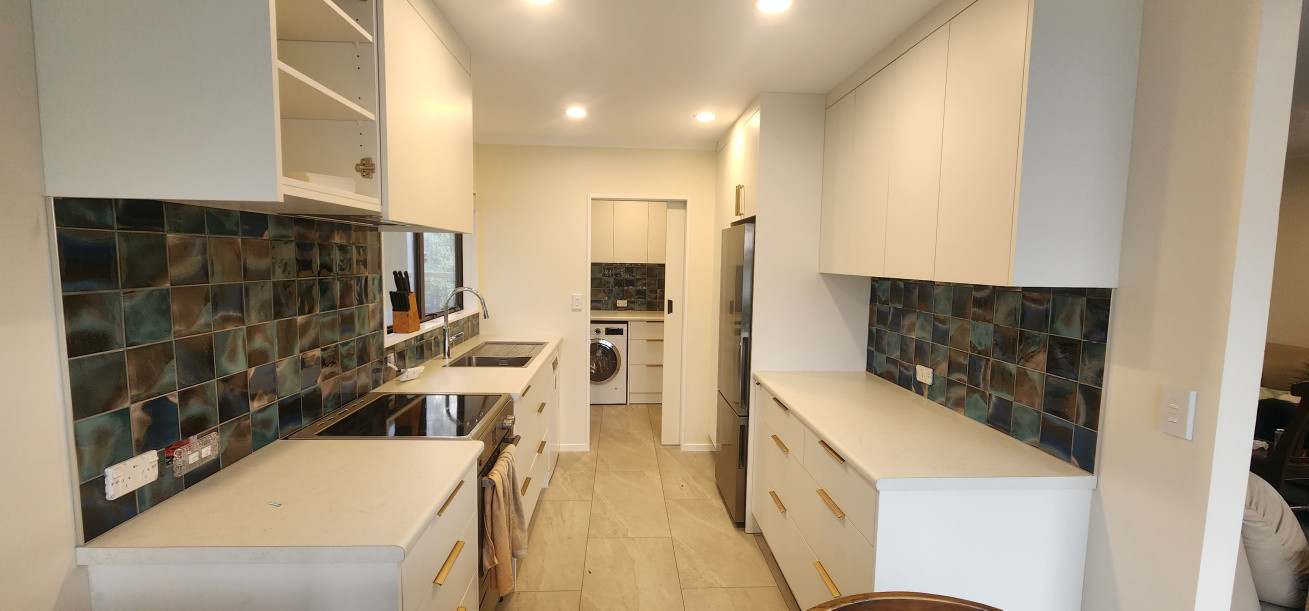 Polaris ocean tiles kitchen splashback