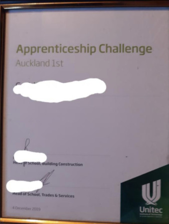 Apprentice Challenge (1st in Auckland)