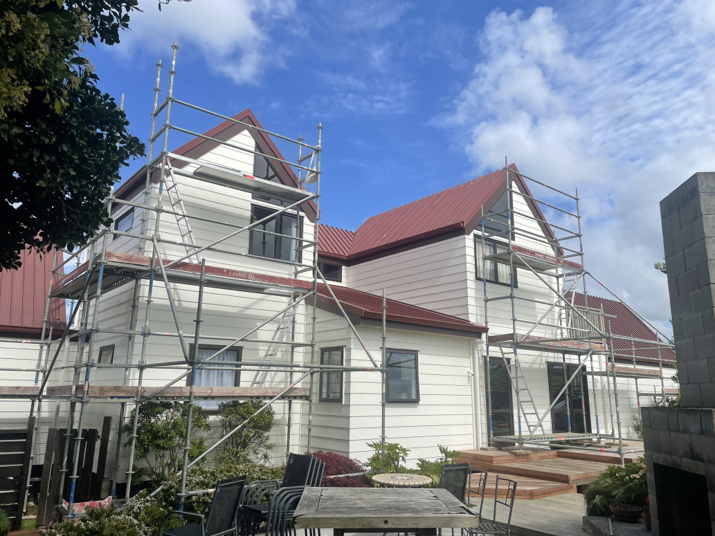 completed house exterior painting
